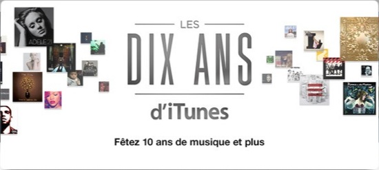 iTunes Store Dix ans