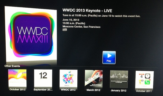WWDC 2013 Chaine Keynote
