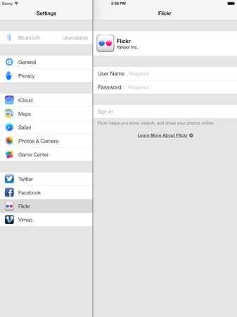 iOS 7 iPad Yahoo