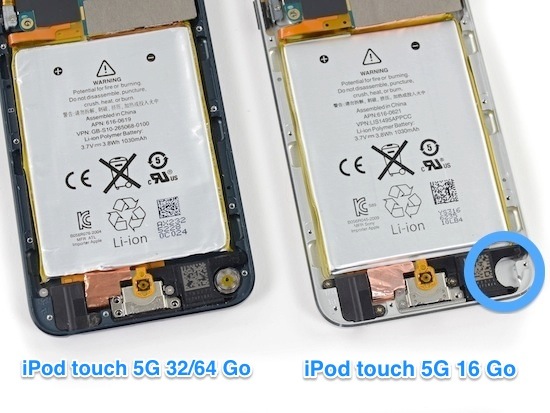 iPod touch 5G 16 Go iFixit