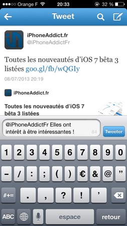 Twitter iOS Nouveau composeur Tweet