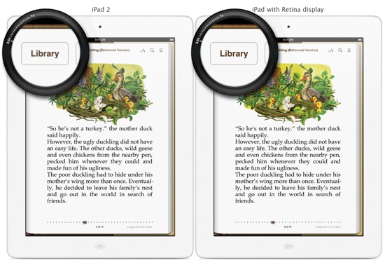 iPad 2 vs iPad Retina