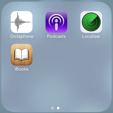 Localiser mon iPhone iOS 7 Springboard