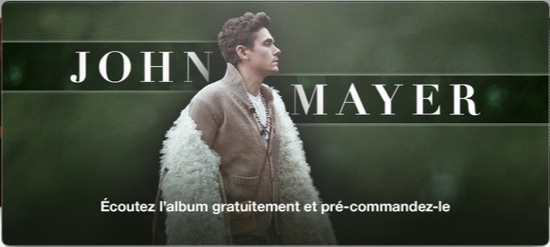 iTunes Album John Mayer Offert