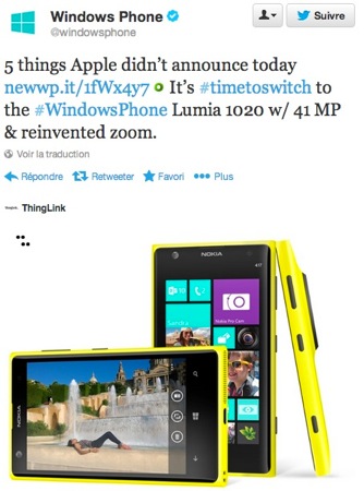 Nokia Microsoft Tacle iPhone 5s 5c