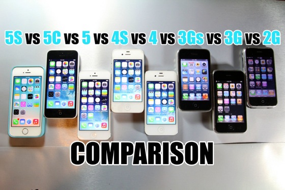 iPhone EDGE iPhone 5s comparaison video