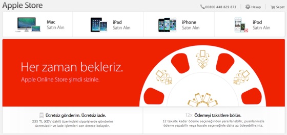 Apple Store en ligne Turquie