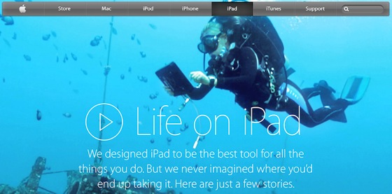 Apple.com La Vie sur iPad