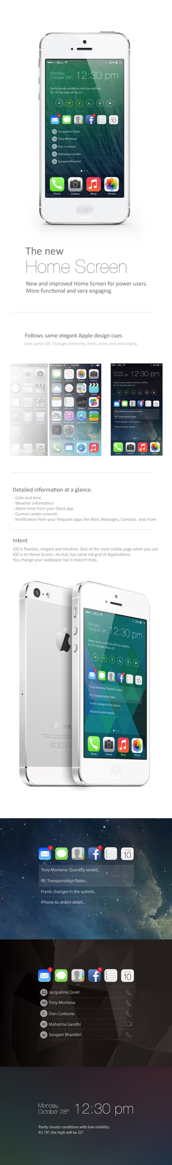 Concept iOS 8 Details