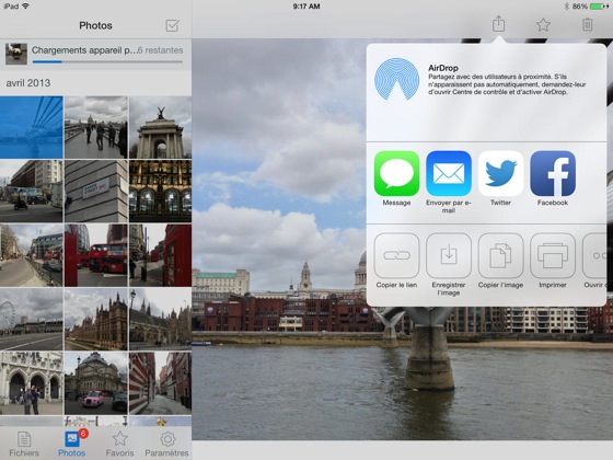 Dropbox iOS 7 iPad