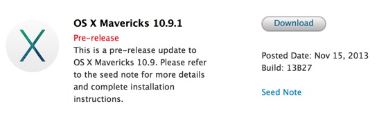 OS X 10.9.1 Beta