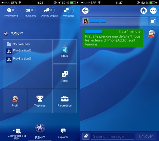PlayStation 4 Application iPhone