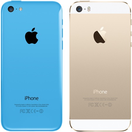 iPhone 5c bleu iPhone 5s or