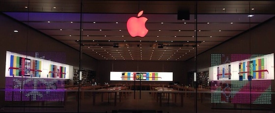 Apple Store Logo Rouge Sida 2013
