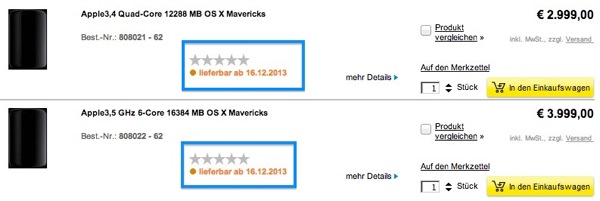 Mac Pro 16 decembre Revendeur