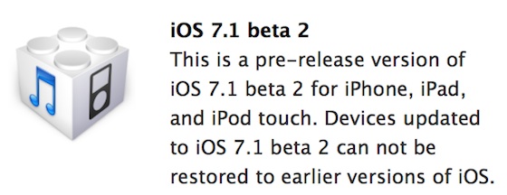 iOS 7.1 beta 2