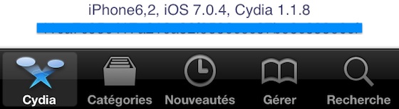 iPhone 5s Cydia iOS 7.0.4