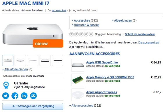 Mac mini Haswell Revendeur Belge