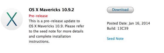 OS X 10.9.2 Beta 2