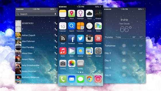 Theme Interface Android iOS 7