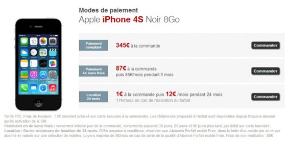 iPhone 4s Location Free Mobile