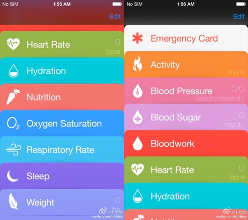 Fuite Healthbook iOS 8
