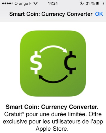 Smart Coin Offert Apple Store App