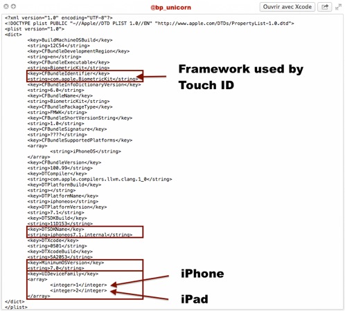 iOS 7.1 Touch ID References iPad