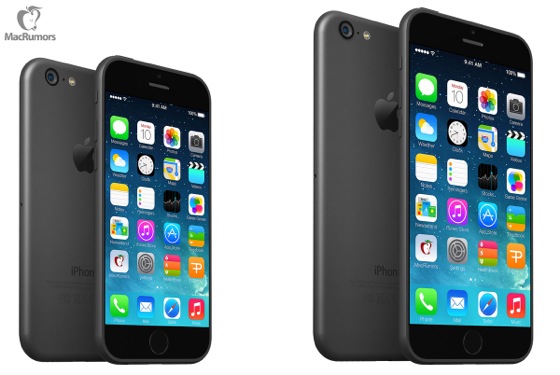 iPhone 6 4,7 5,7 pouces Concept Base Schema