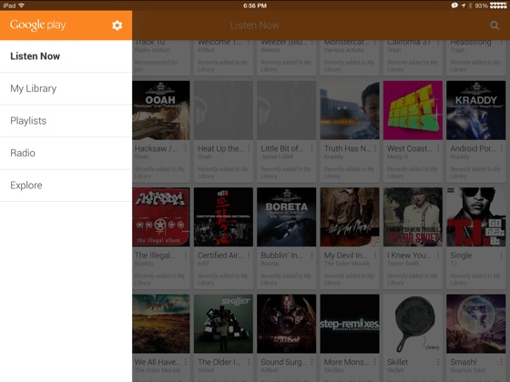 Google Musique Play Fuite iPad