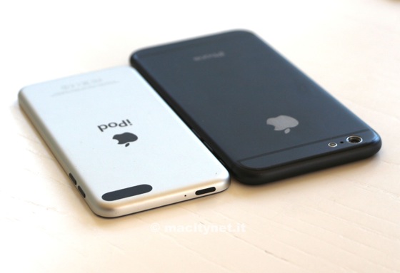 iPhone 6 Maquette vs iPod touch 5G 3