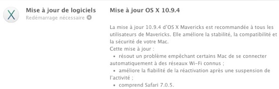 OS X 10.9.4 Disponible