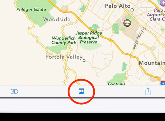 WWDC iOS 8 Icone Itineraire Transport