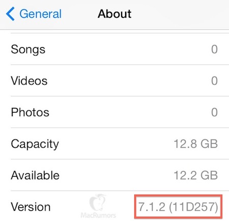 iOS 7.1.2 Fuite Operateur