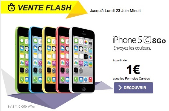 iPhone 5c 1 Euro SFR