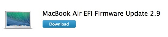 MacBook Air EFI Firmware Update 2.9