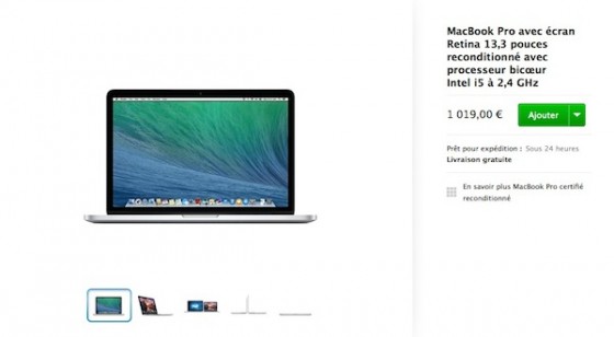 Macbook pro 13 pouces refurb