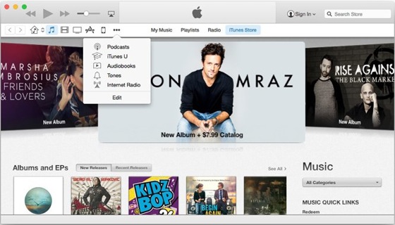 iTunes 12 Beta iTunes Store