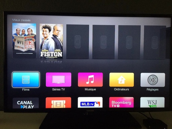 Nouvelle Interface Apple TV Beta Juillet 2014