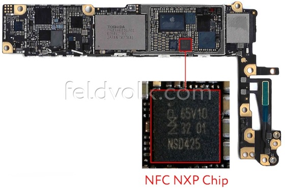 iPhone 6 Carte Mere Puce NFC NXP