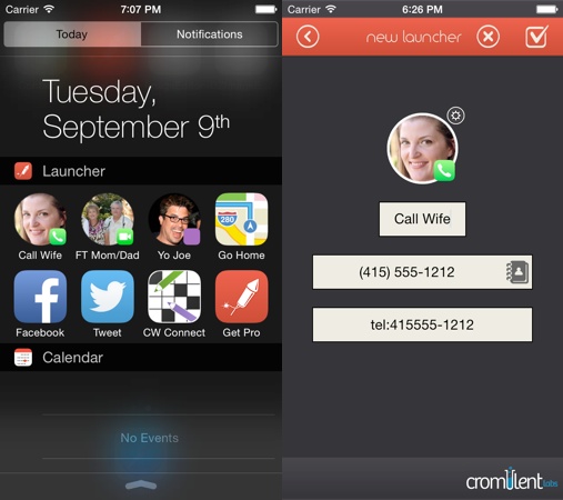 Launcher iOS 8 Application iPhone