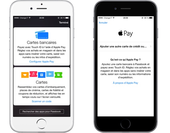 Apple Pay Configuration Francais