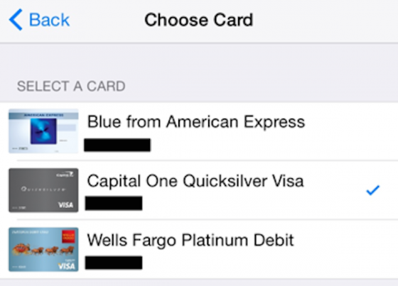 ApplePay credit card 1