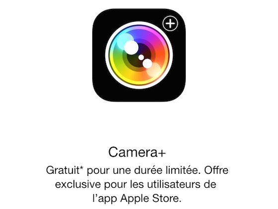 Application Camera+ Gratuite Apple