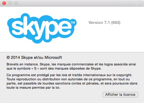 Skype 7.1 Mac