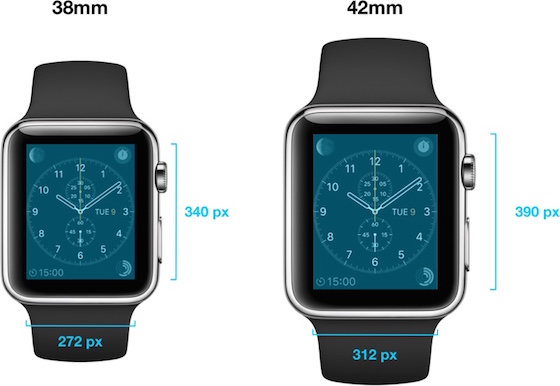 Apple Watch Tailles 38 42