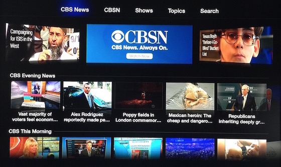 CBS News Apple TV