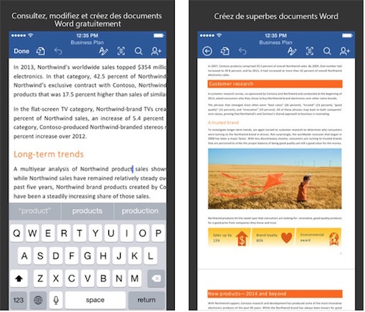 Microsoft Office Word iPhone