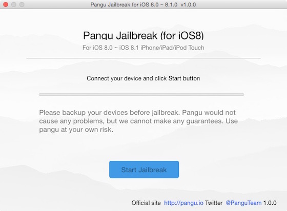 Pangu Jailbreak iOS 8 iOS 8.1 Mac