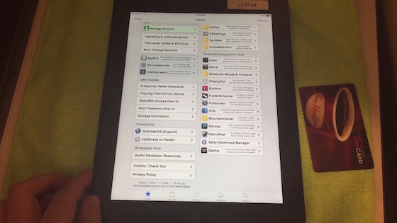 iPad iOS 8.1.1 Jailbreak Cydia
